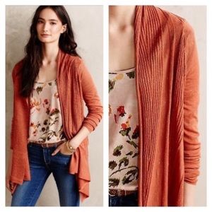 Anthropologie Moth Waterfall Wool Cardigan S
